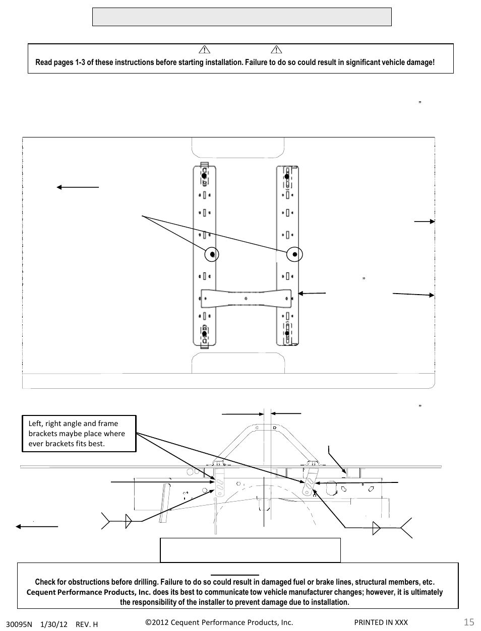 Draw-Tite 30095 FIFTH WHEEL RAILS User Manual | Page 15 / 51