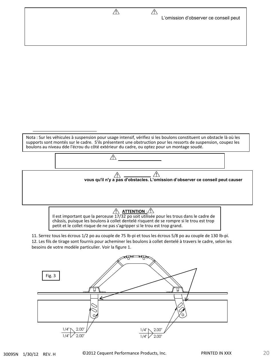 Draw-Tite 30095 FIFTH WHEEL RAILS User Manual | Page 20 / 51