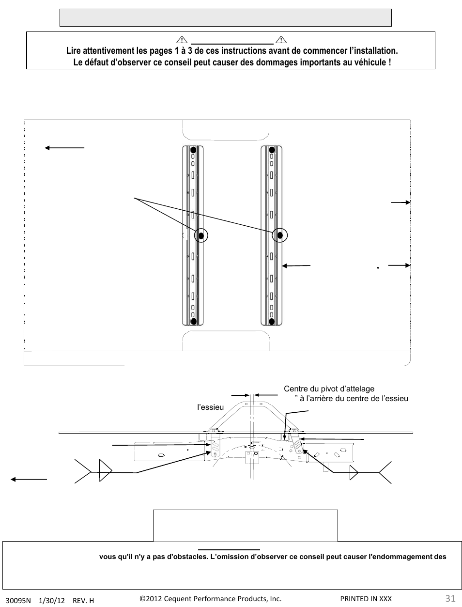 Draw-Tite 30095 FIFTH WHEEL RAILS User Manual | Page 31 / 51