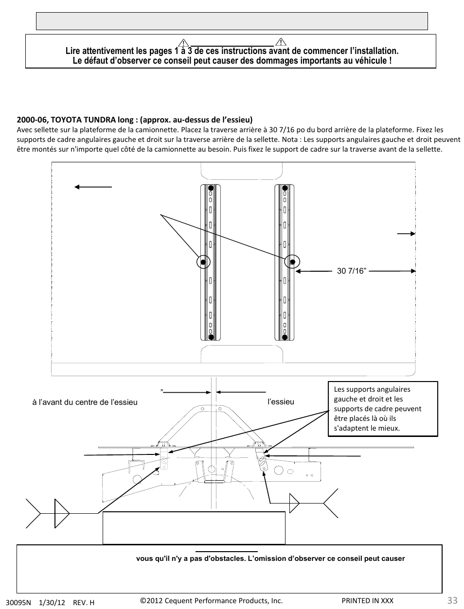Draw-Tite 30095 FIFTH WHEEL RAILS User Manual | Page 33 / 51