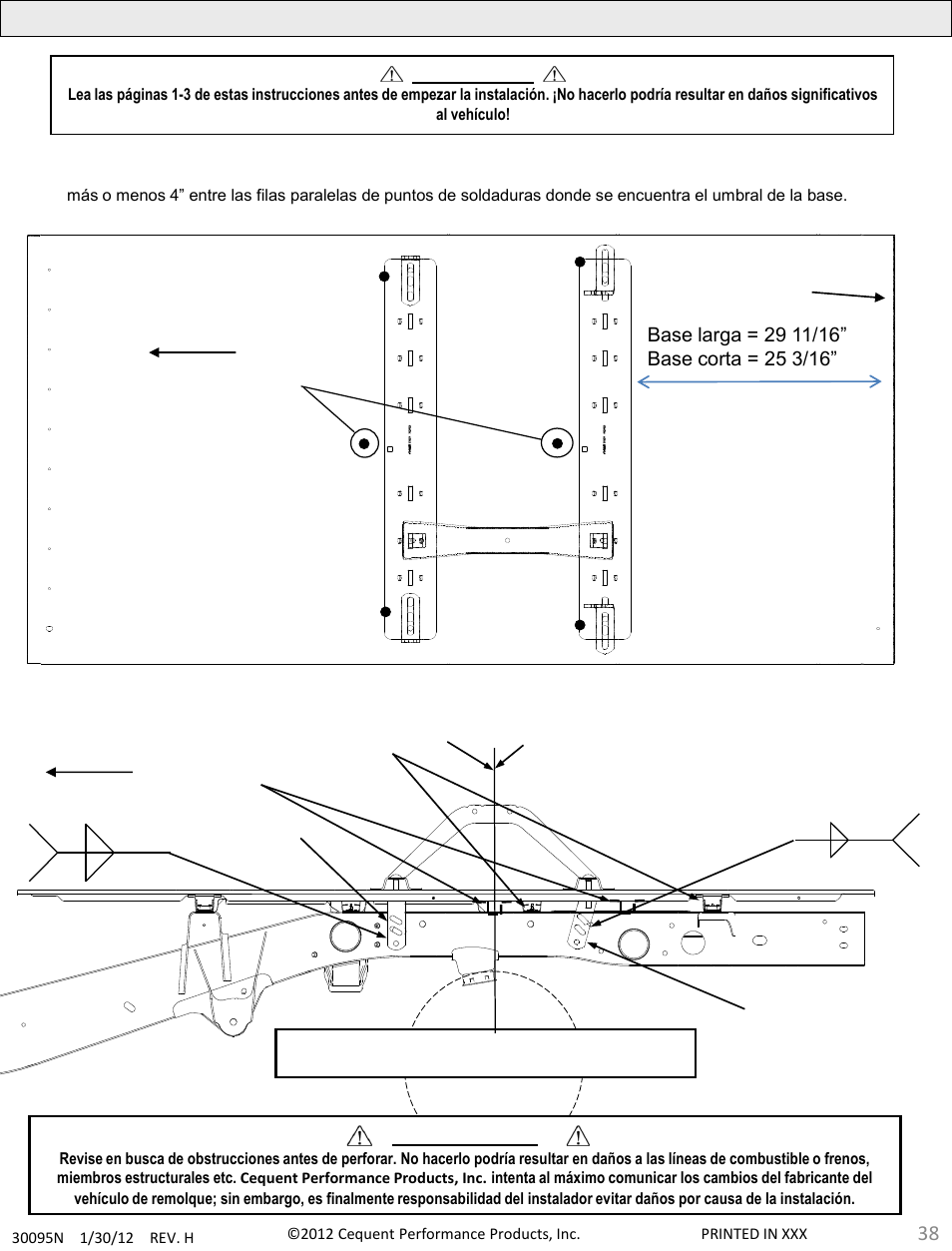 Draw-Tite 30095 FIFTH WHEEL RAILS User Manual | Page 38 / 51