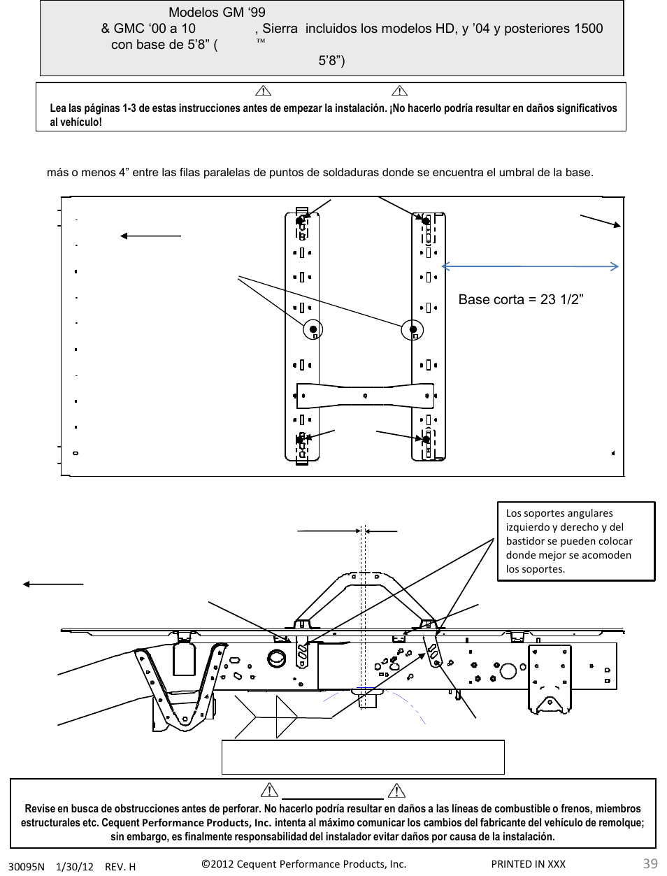 Draw-Tite 30095 FIFTH WHEEL RAILS User Manual | Page 39 / 51