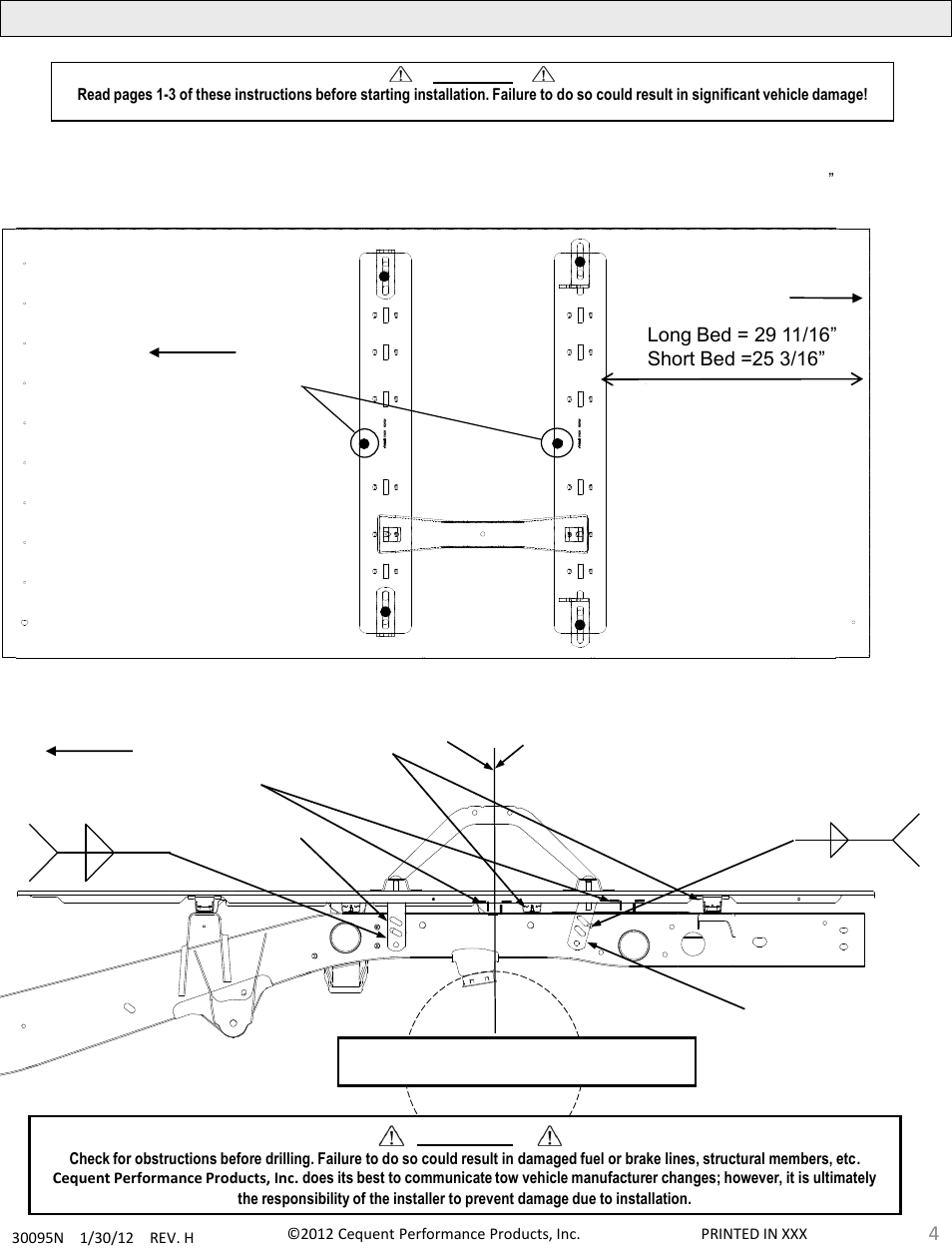 Draw-Tite 30095 FIFTH WHEEL RAILS User Manual | Page 4 / 51