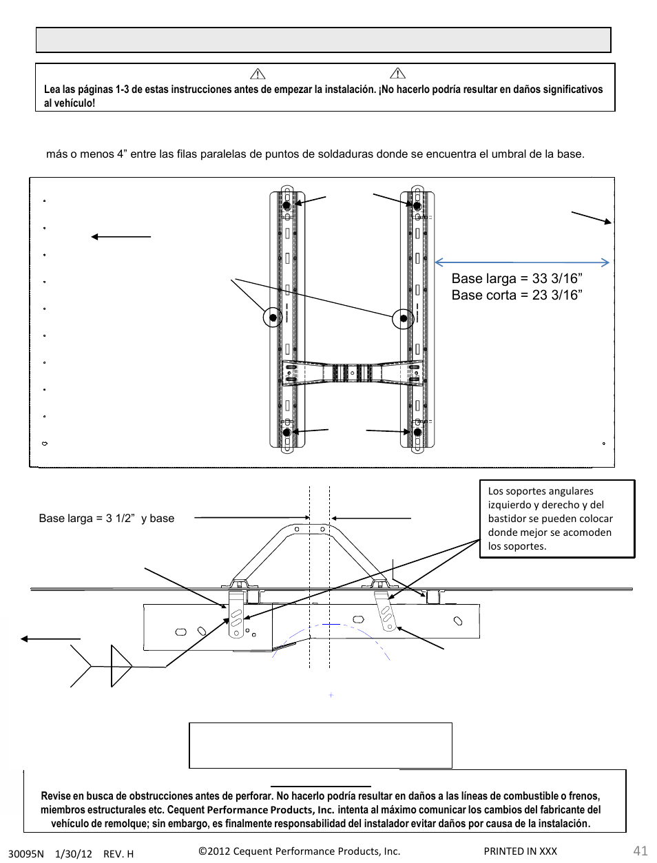 Draw-Tite 30095 FIFTH WHEEL RAILS User Manual | Page 41 / 51