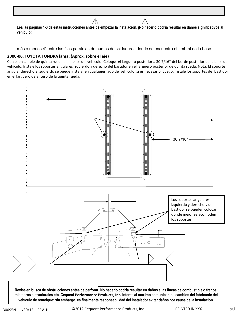 Draw-Tite 30095 FIFTH WHEEL RAILS User Manual | Page 50 / 51