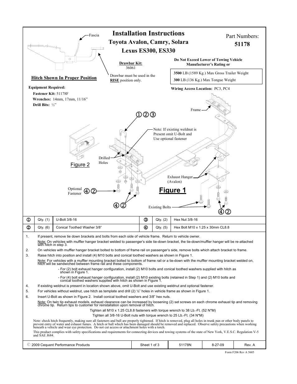 Pro Series 51178 51 Receiver User Manual | 3 pages