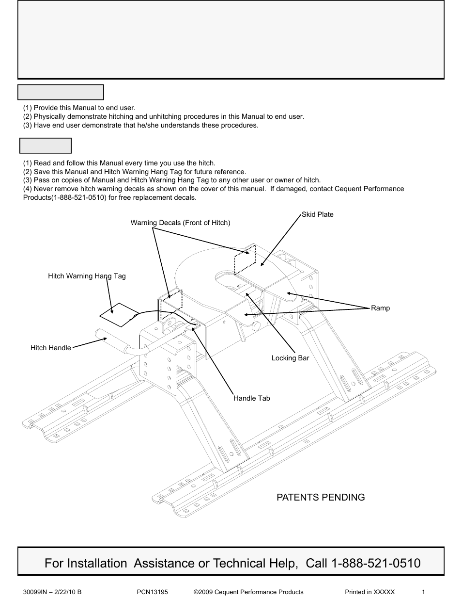 Pro Series 30099 15K FIFTH WHEEL User Manual | 33 pages