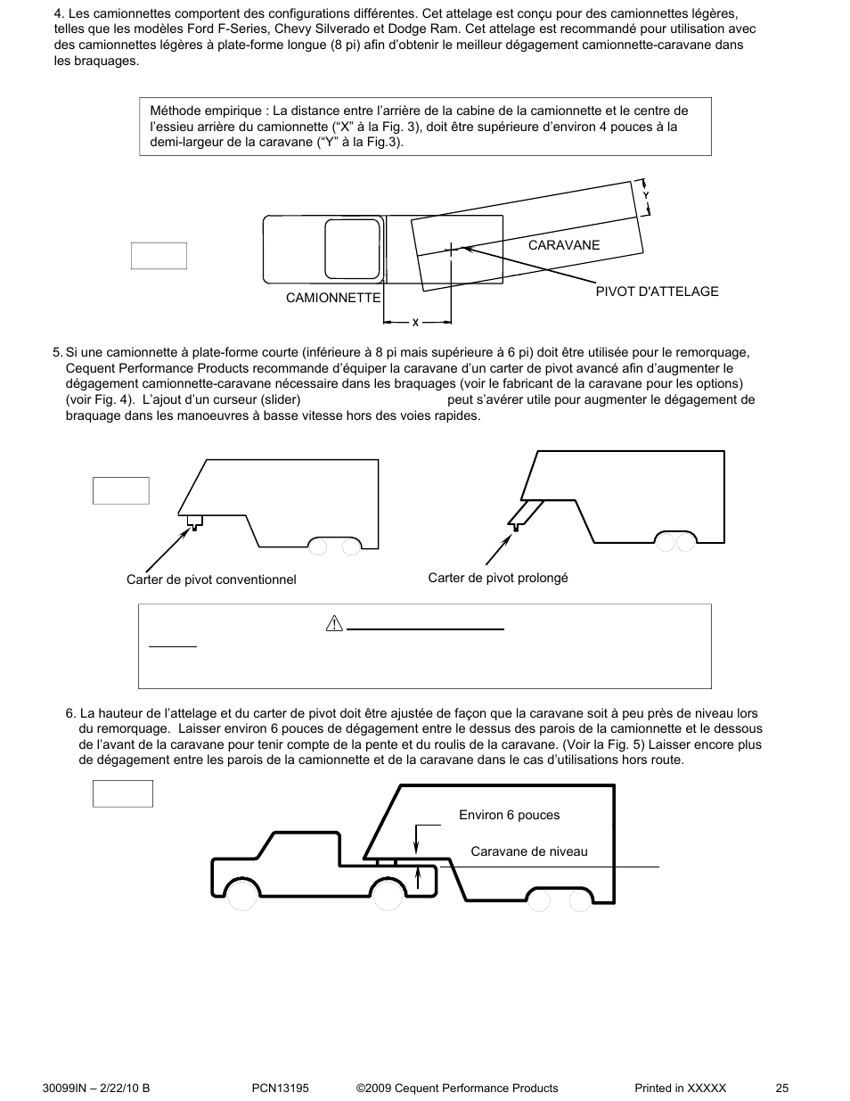 Avertissement | Pro Series 30099 15K FIFTH WHEEL User Manual | Page 25 / 33