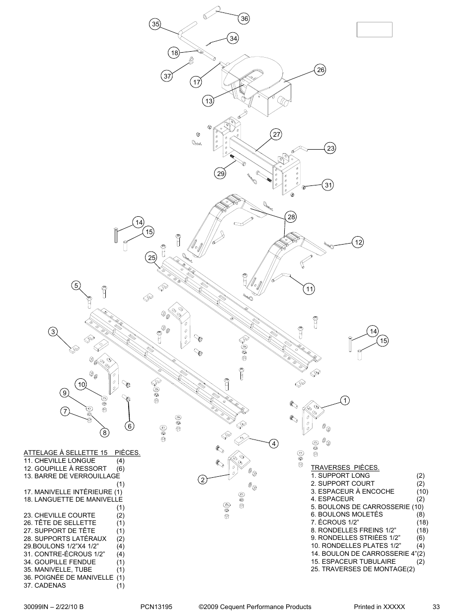 Pro Series 30099 15K FIFTH WHEEL User Manual | Page 33 / 33