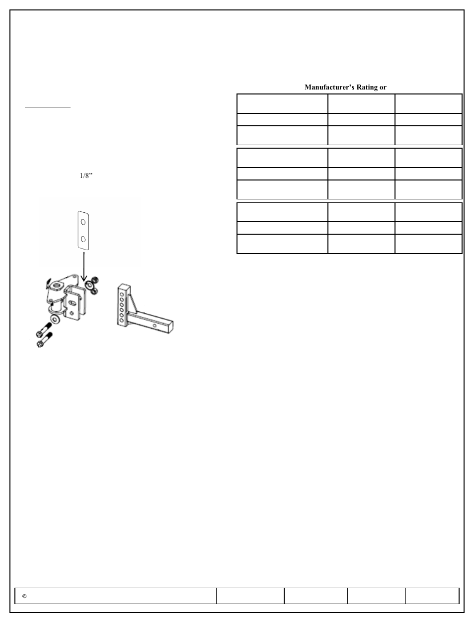 Pro Series 58444 REPLACEMENT PART - WD, SHIM User Manual | 1 page