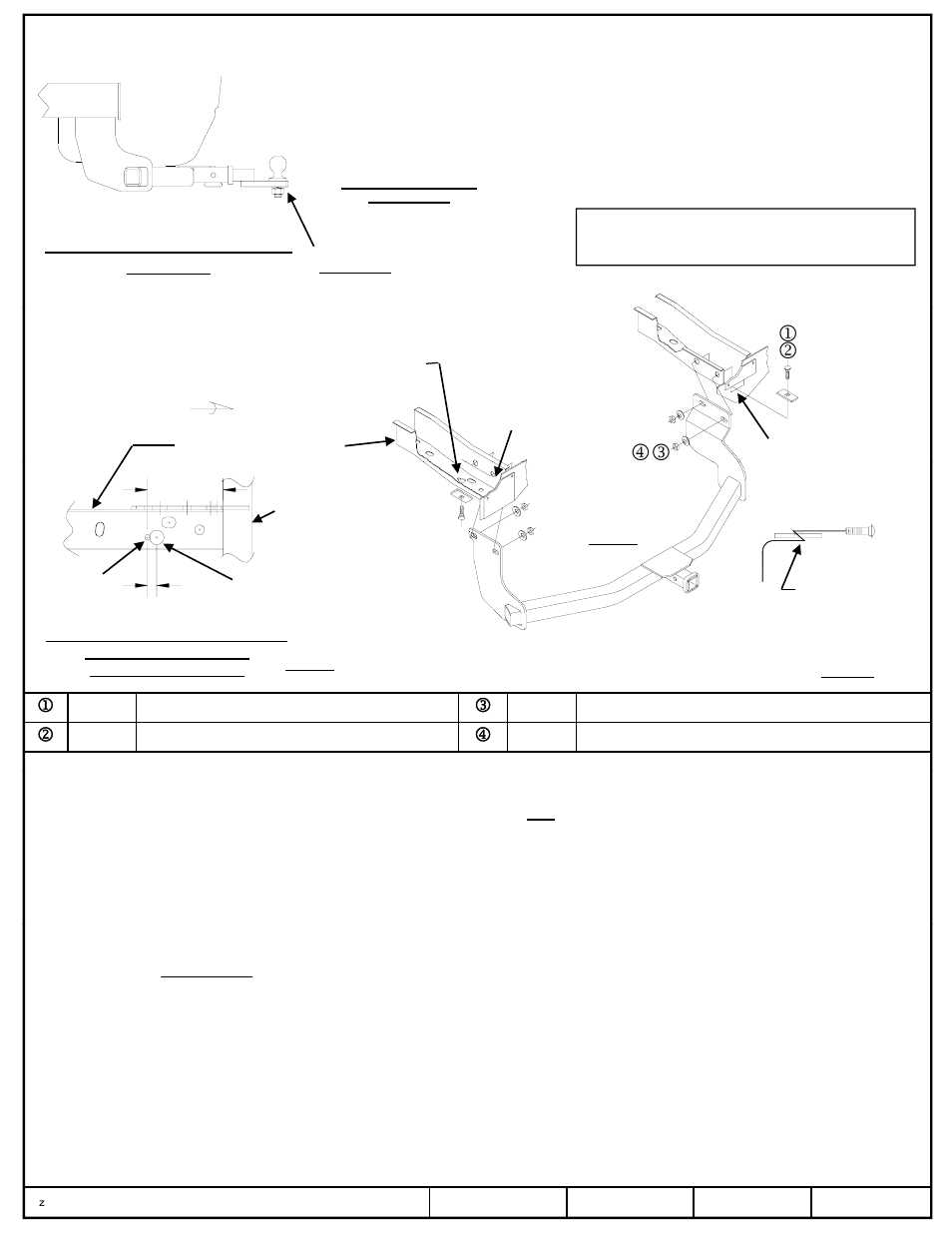 Instructions d’installation, Ford escape, Mercury mariner | Mazda tribute | Pro Series 51194 51 Receiver User Manual | Page 2 / 3