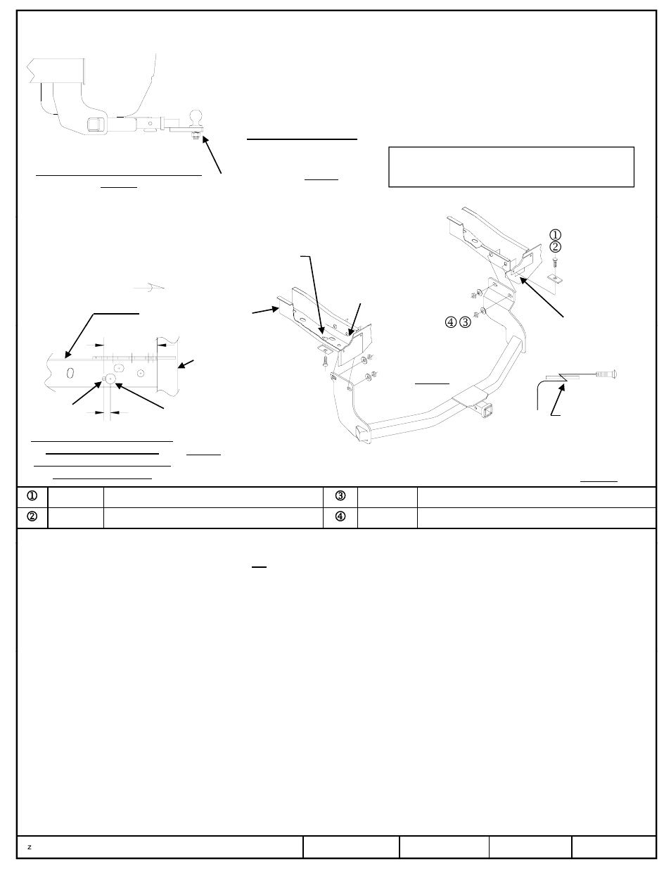 Instrucciones de instalación, Ford escape, Mercury mariner | Mazda tribute números de partes, Nota: tornillos iguales en ambos lados | Pro Series 51194 51 Receiver User Manual | Page 3 / 3