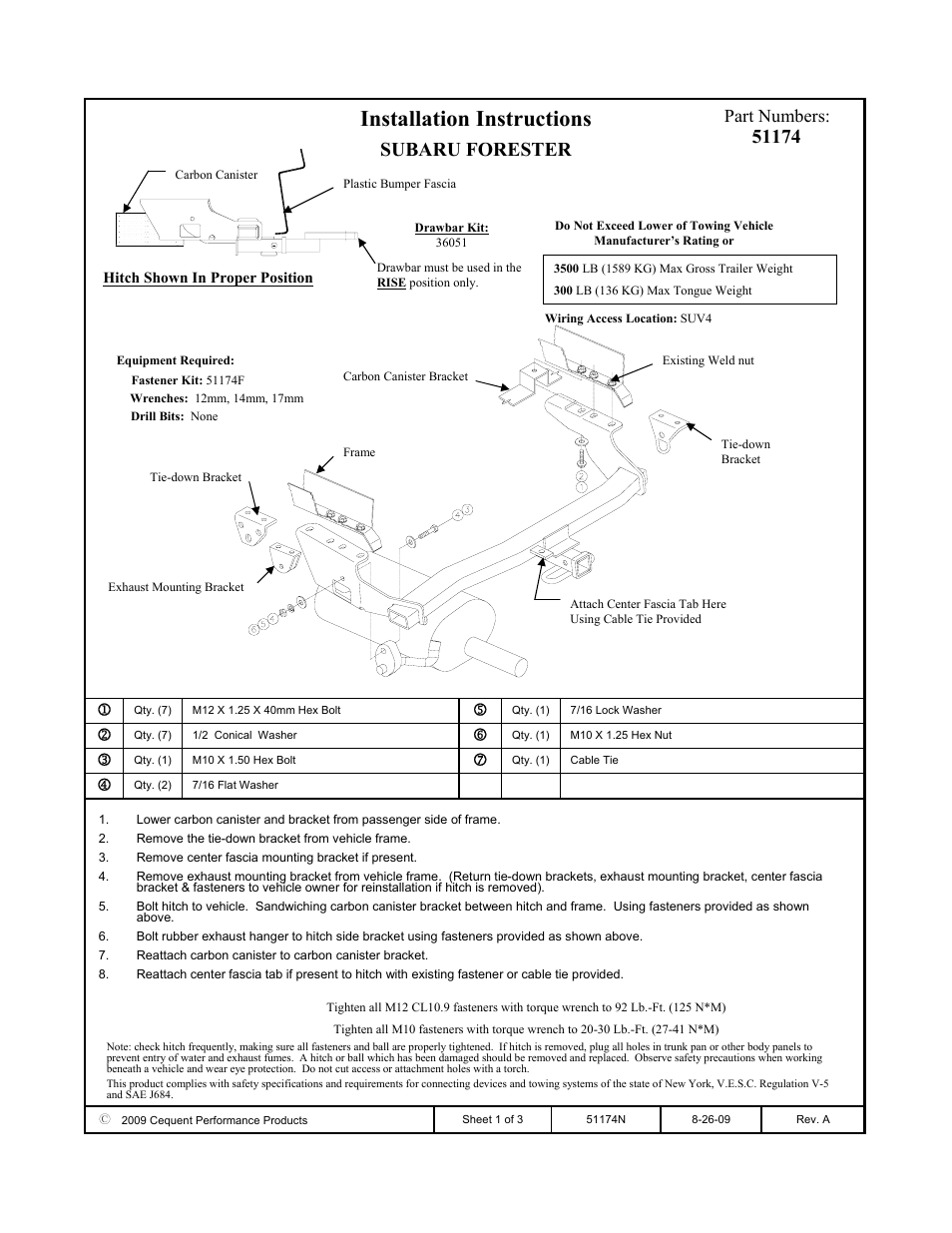 Pro Series 51174 51 Receiver User Manual | 3 pages
