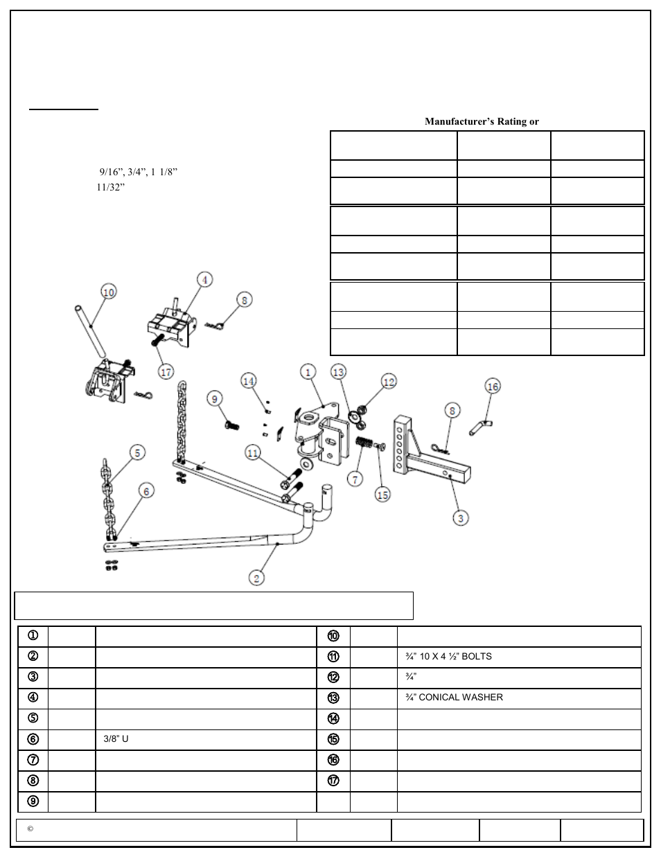 Pro Series 49583 ROUND BAR WD User Manual | 18 pages