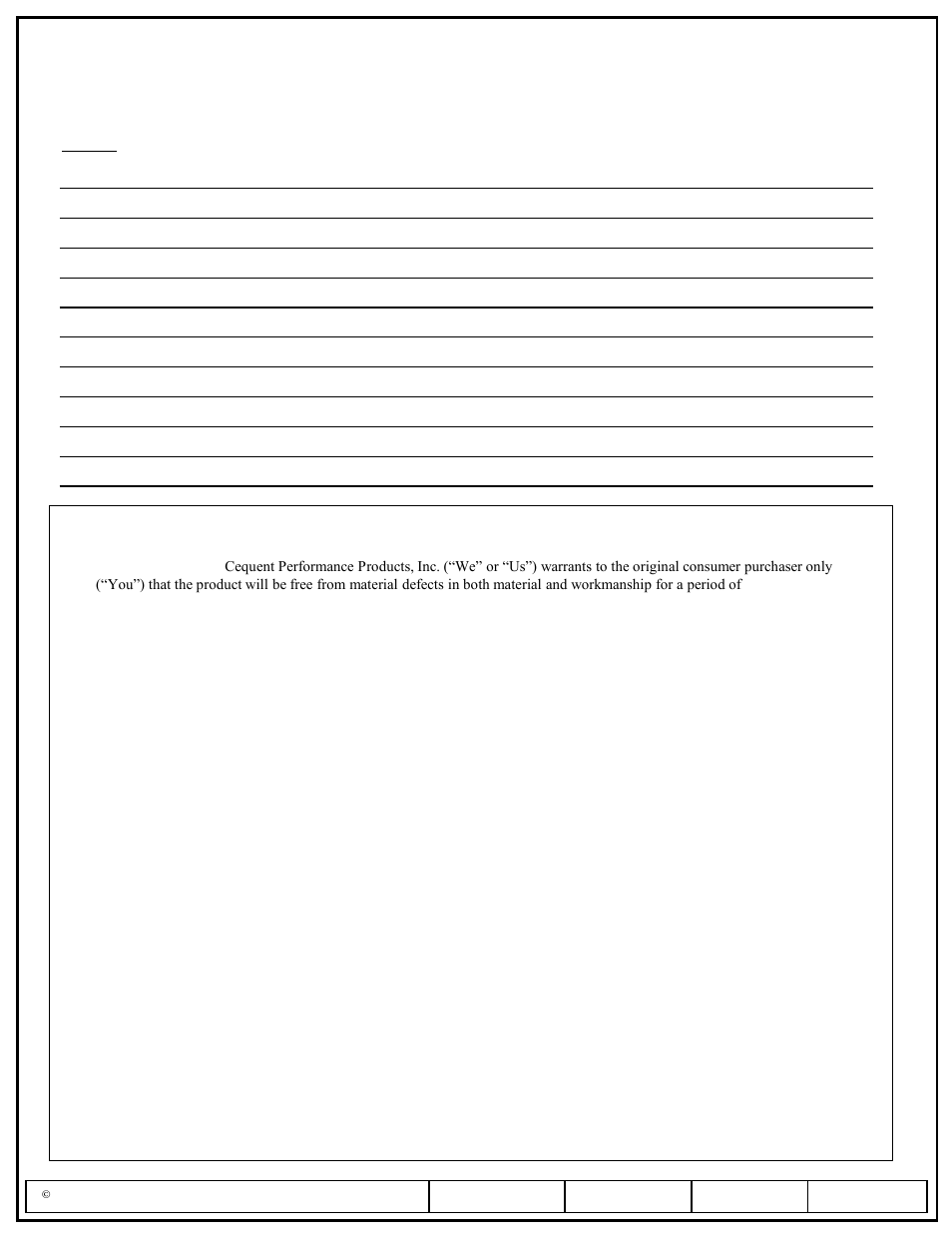 Installation instructions, Part numbers | Pro Series 49583 ROUND BAR WD User Manual | Page 6 / 18