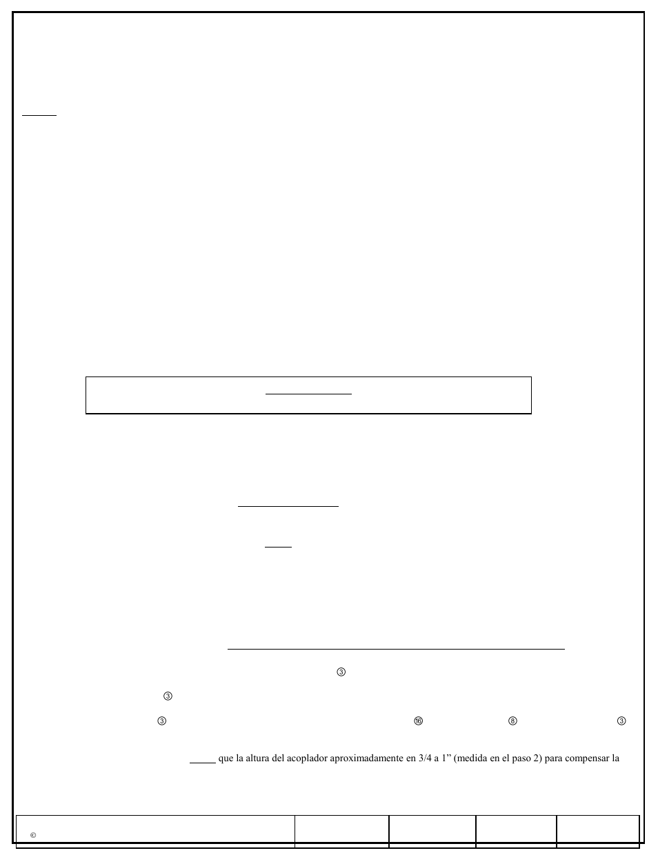 Instrucciones de instalación | Pro Series 49583 ROUND BAR WD User Manual | Page 8 / 18