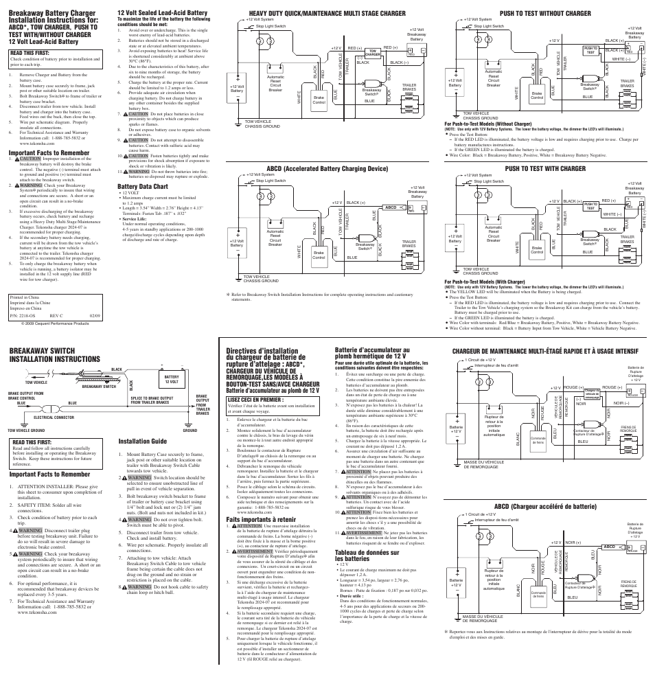 Pro Series 50-85-315 BREAKAWAY SYSTEM User Manual | 2 pages