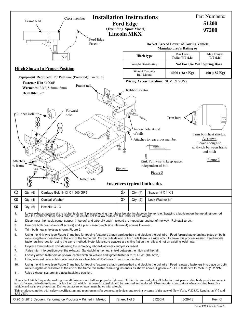 Pro Series 97200 51 Receiver User Manual | 3 pages