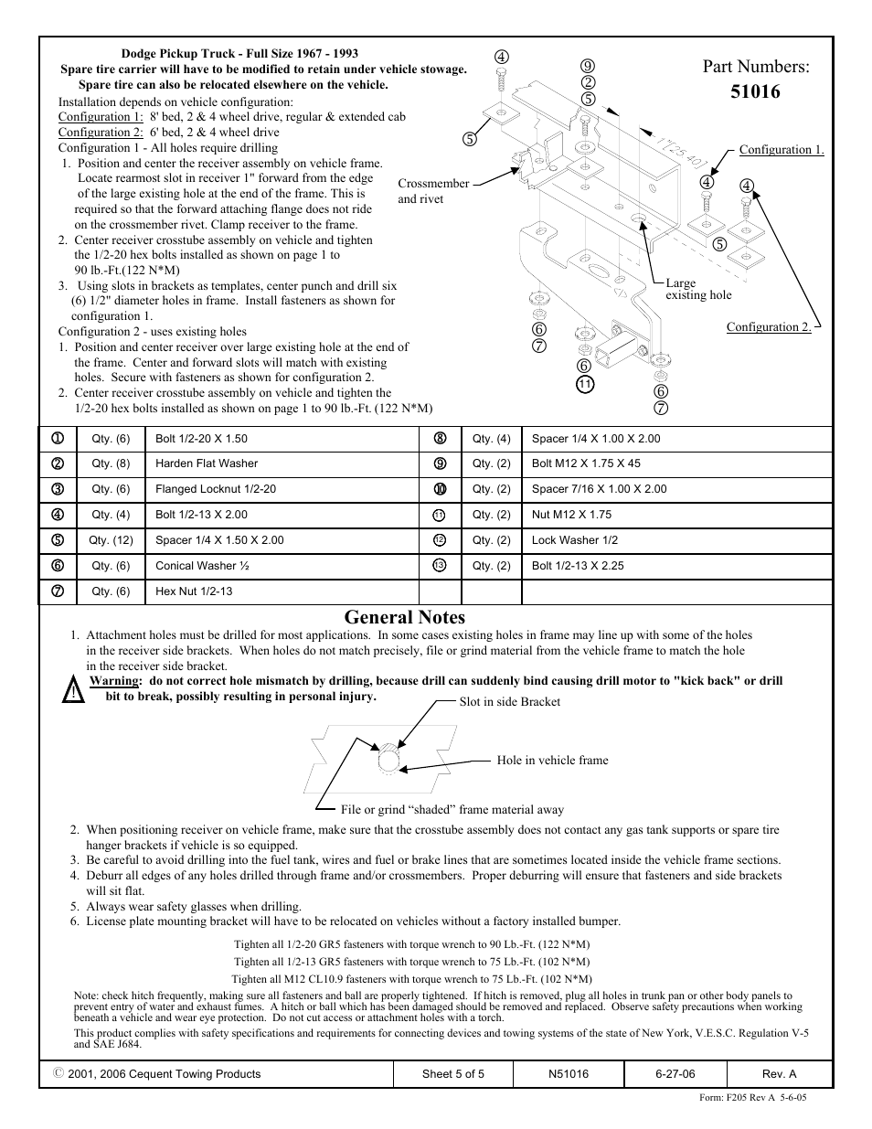 Part numbers | Pro Series 51016 51 Receiver User Manual | Page 5 / 5