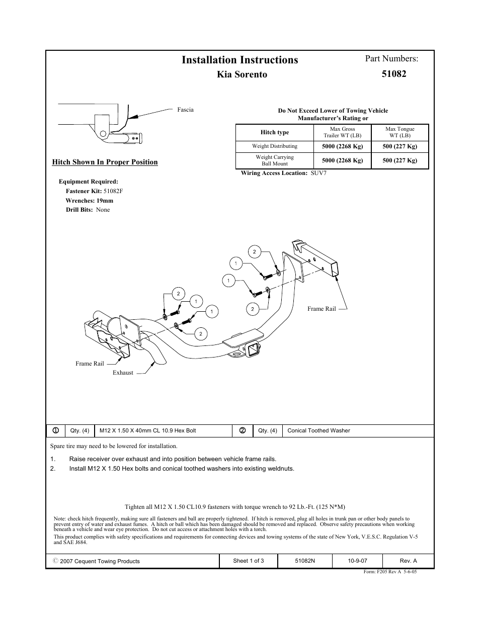 Pro Series 51082 51 Receiver User Manual | 3 pages