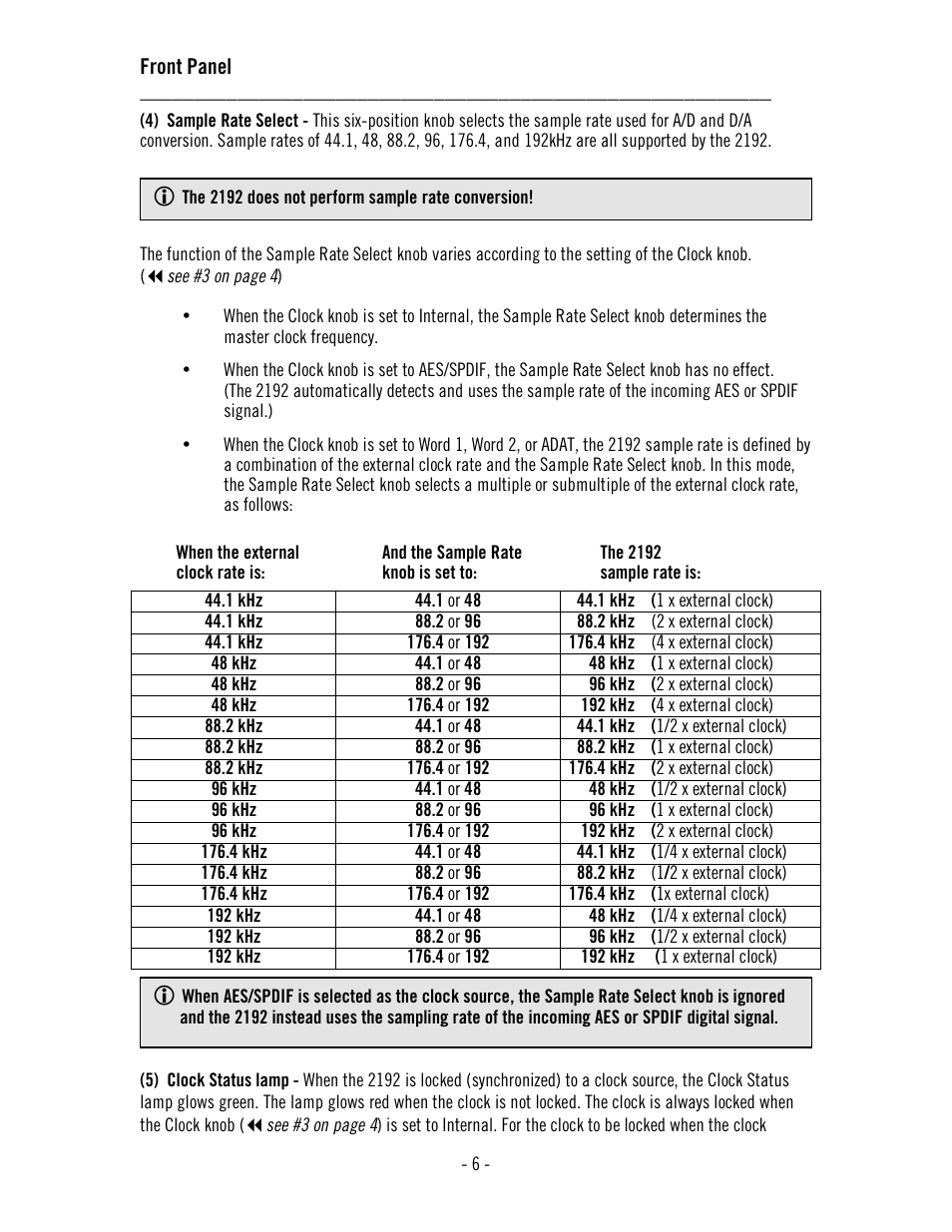 Universal Audio 2192 Master Audio Interface User Manual | Page 10 / 55