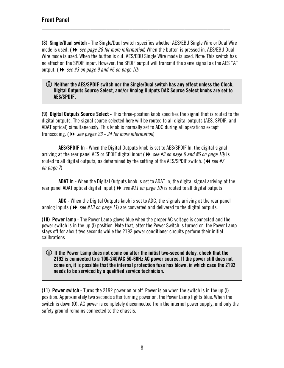 Universal Audio 2192 Master Audio Interface User Manual | Page 12 / 55