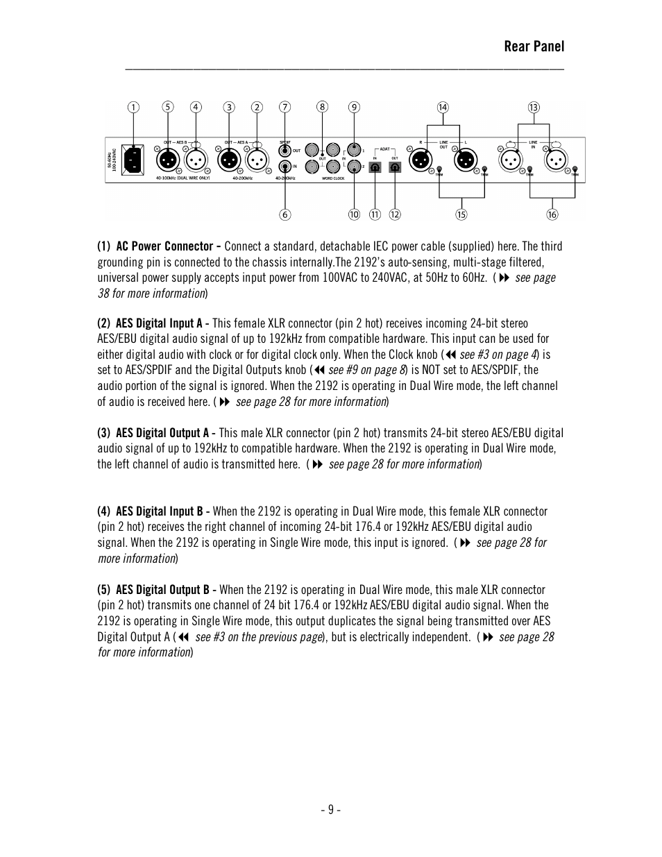 Universal Audio 2192 Master Audio Interface User Manual | Page 13 / 55