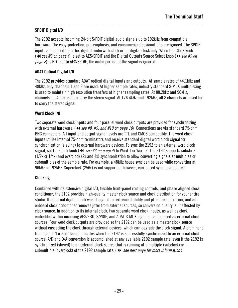 Universal Audio 2192 Master Audio Interface User Manual | Page 33 / 55