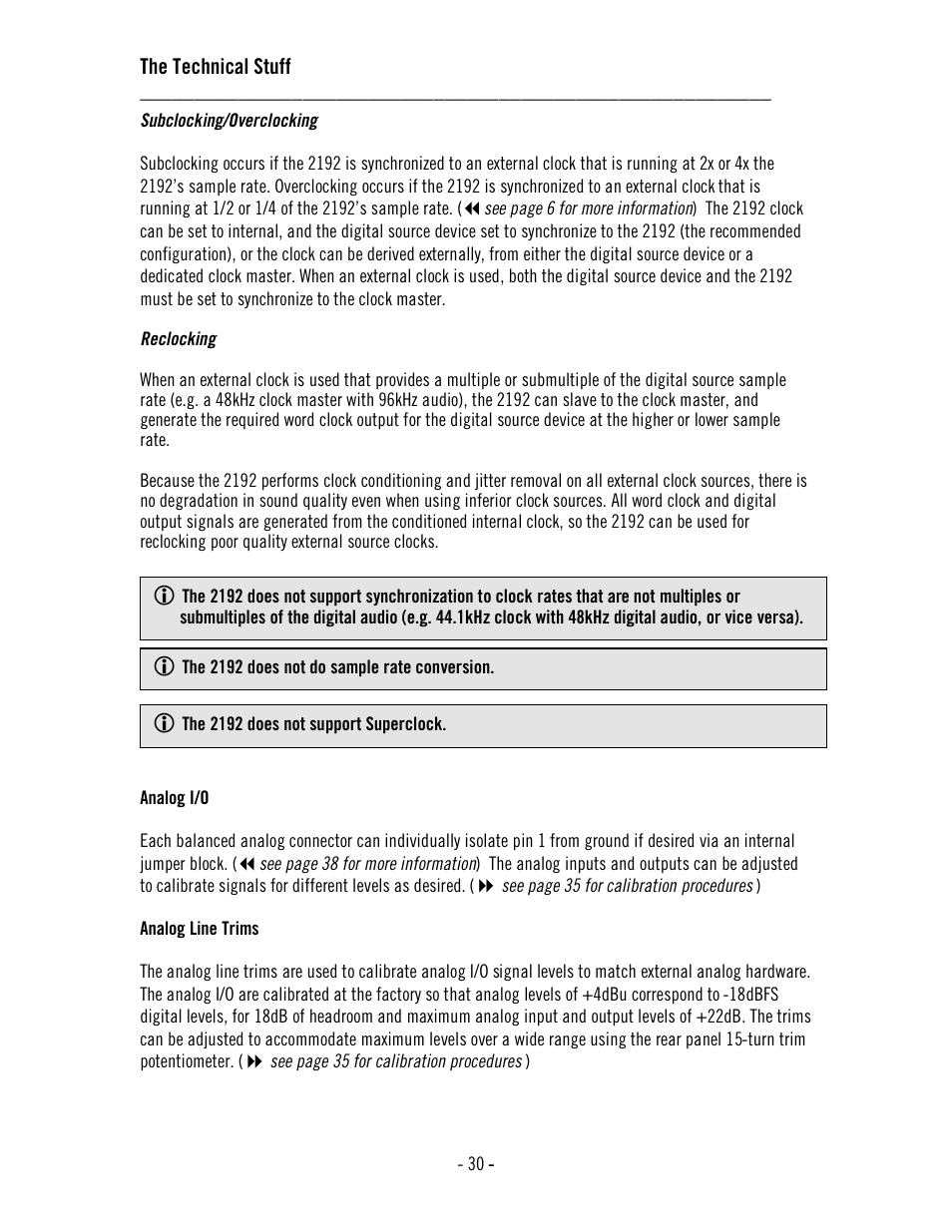 Universal Audio 2192 Master Audio Interface User Manual | Page 34 / 55