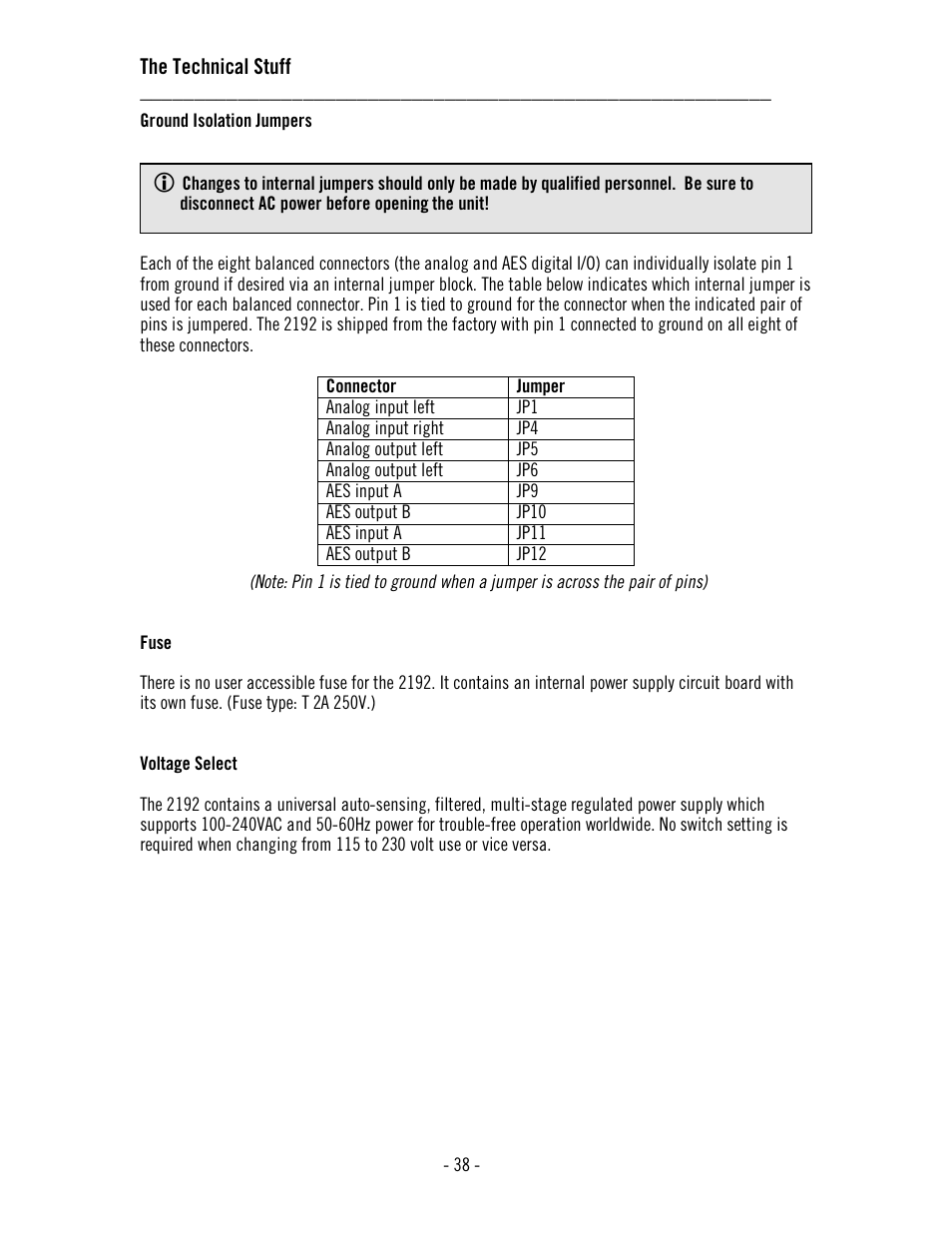 Universal Audio 2192 Master Audio Interface User Manual | Page 42 / 55