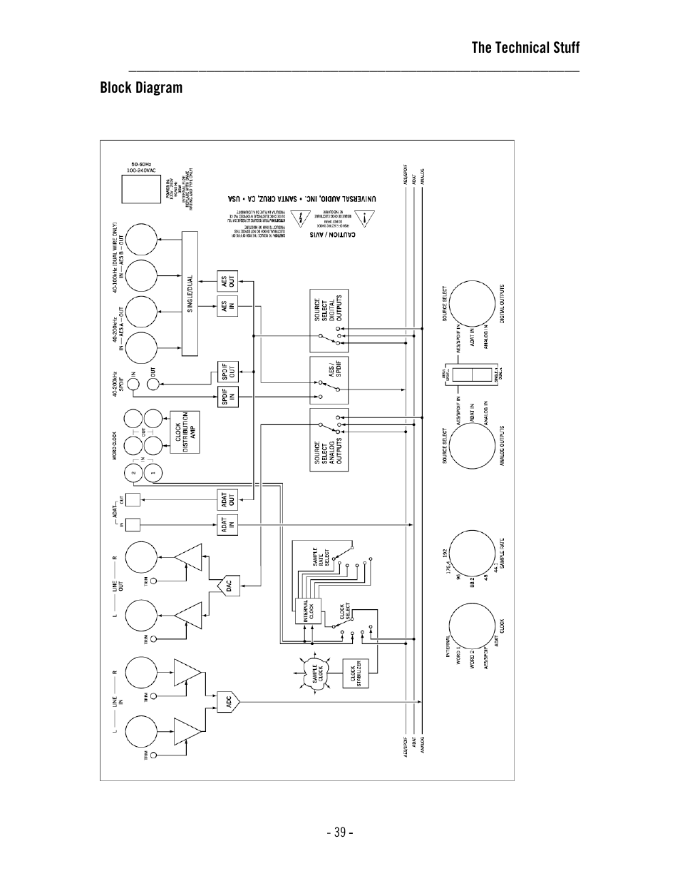 Universal Audio 2192 Master Audio Interface User Manual | Page 43 / 55