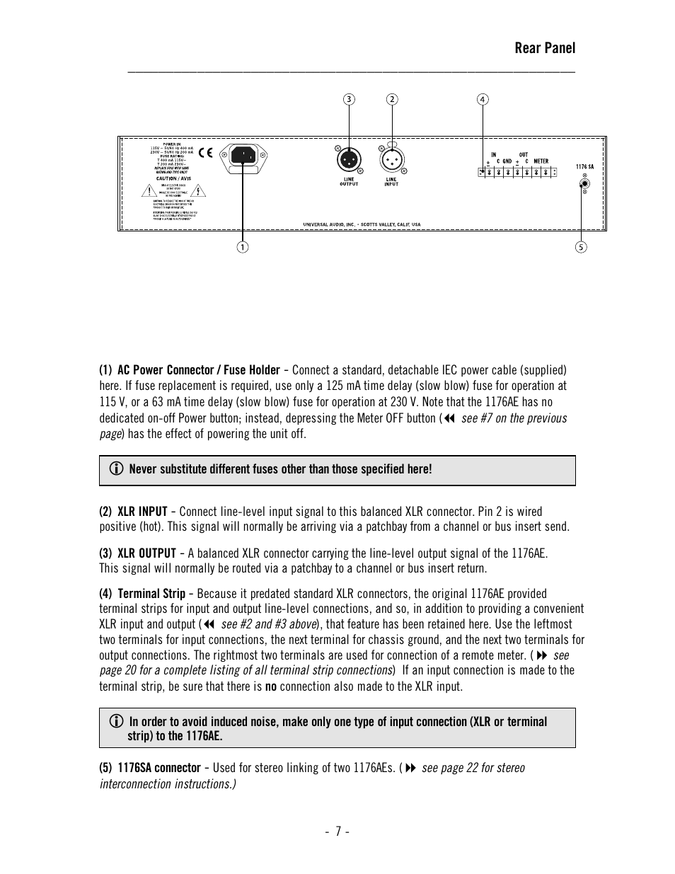 Universal Audio 1176AE User Manual | Page 12 / 39