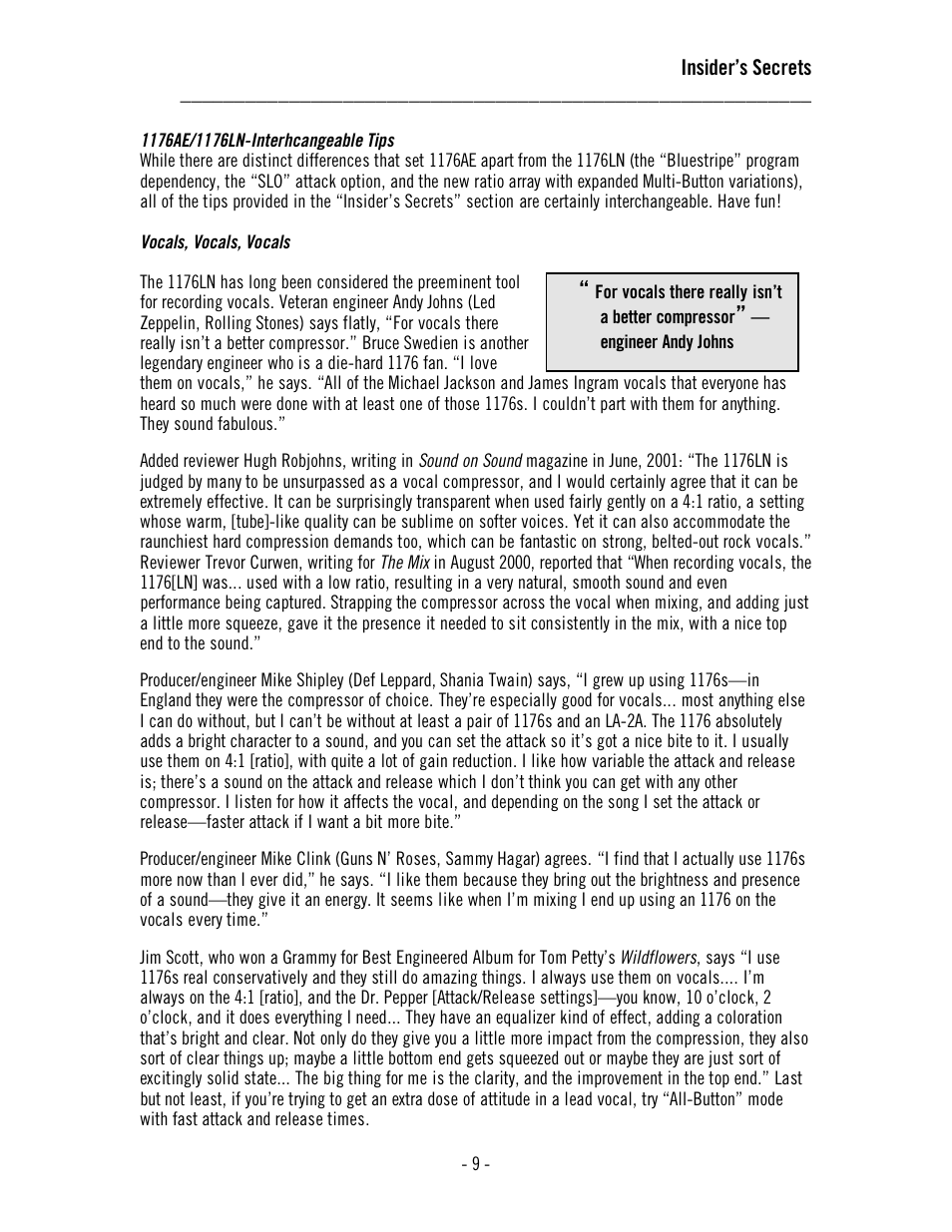Universal Audio 1176AE User Manual | Page 14 / 39