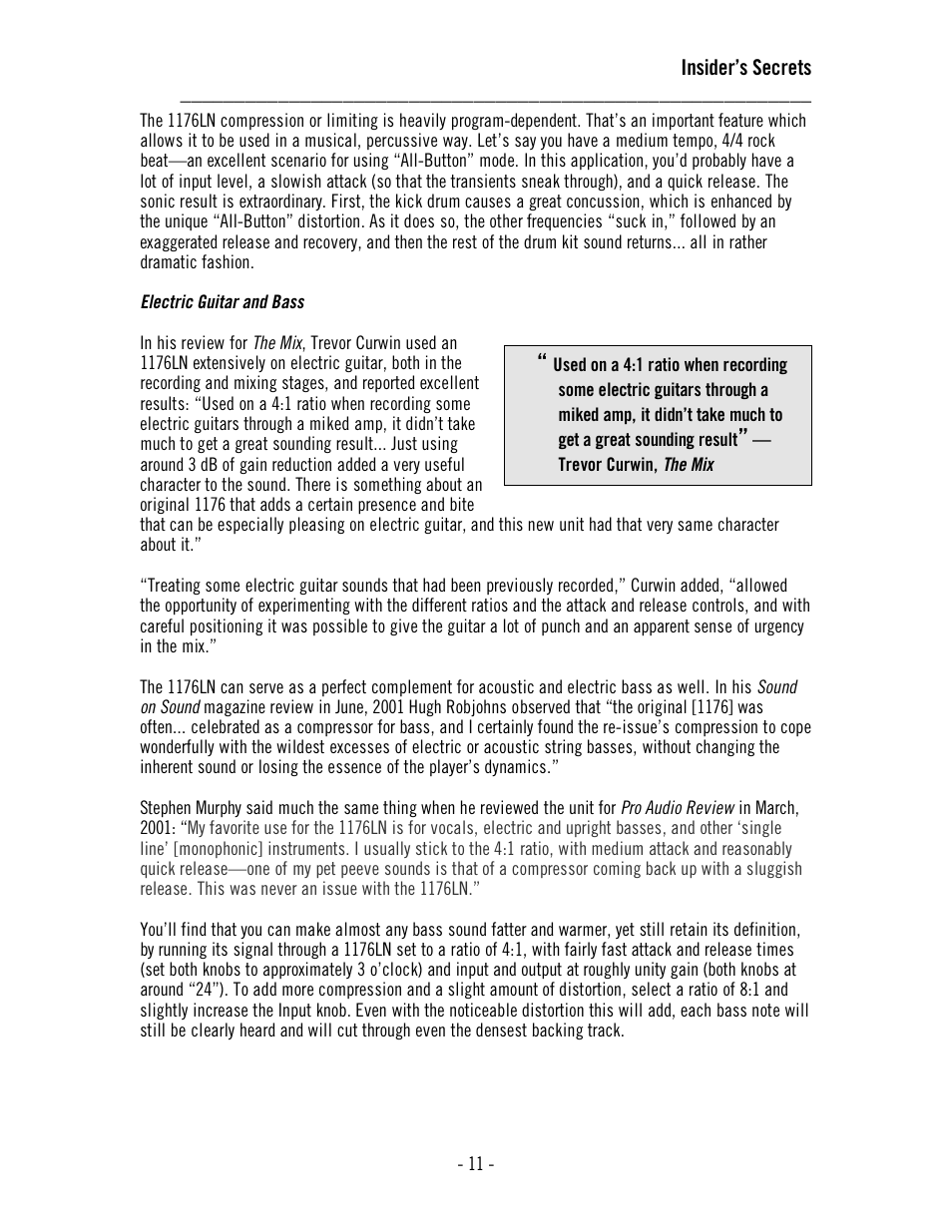 Universal Audio 1176AE User Manual | Page 16 / 39