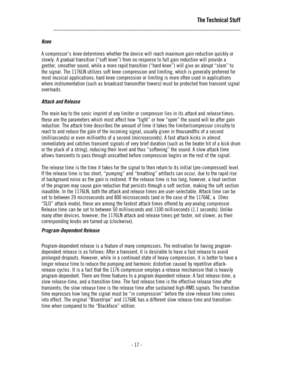 Universal Audio 1176AE User Manual | Page 22 / 39