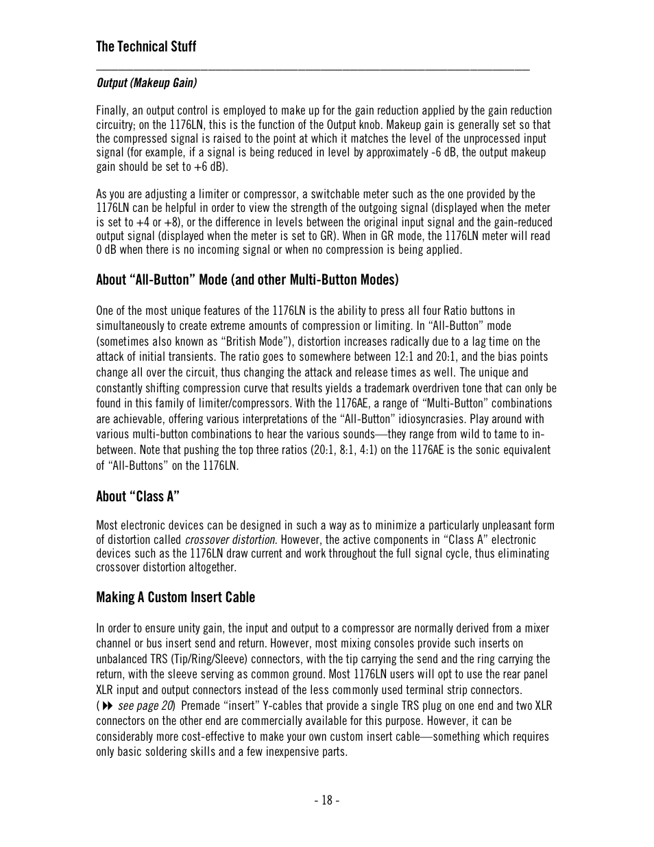 Universal Audio 1176AE User Manual | Page 23 / 39