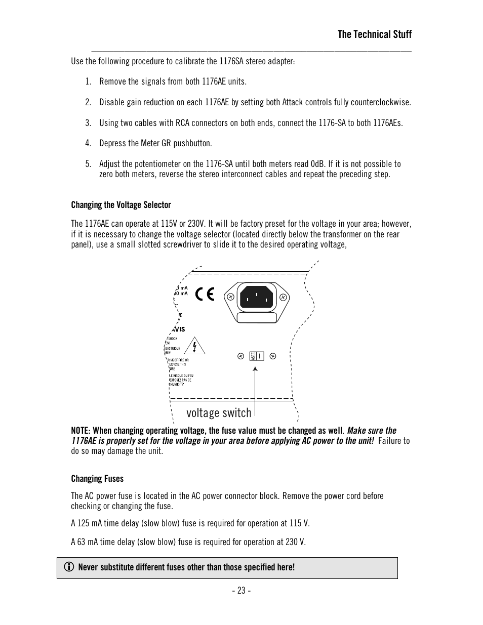 Universal Audio 1176AE User Manual | Page 28 / 39