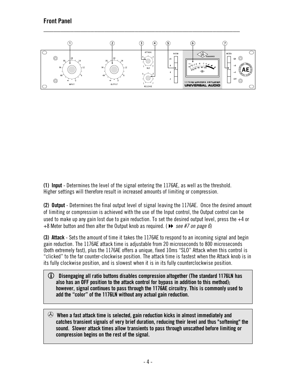 Universal Audio 1176AE User Manual | Page 9 / 39