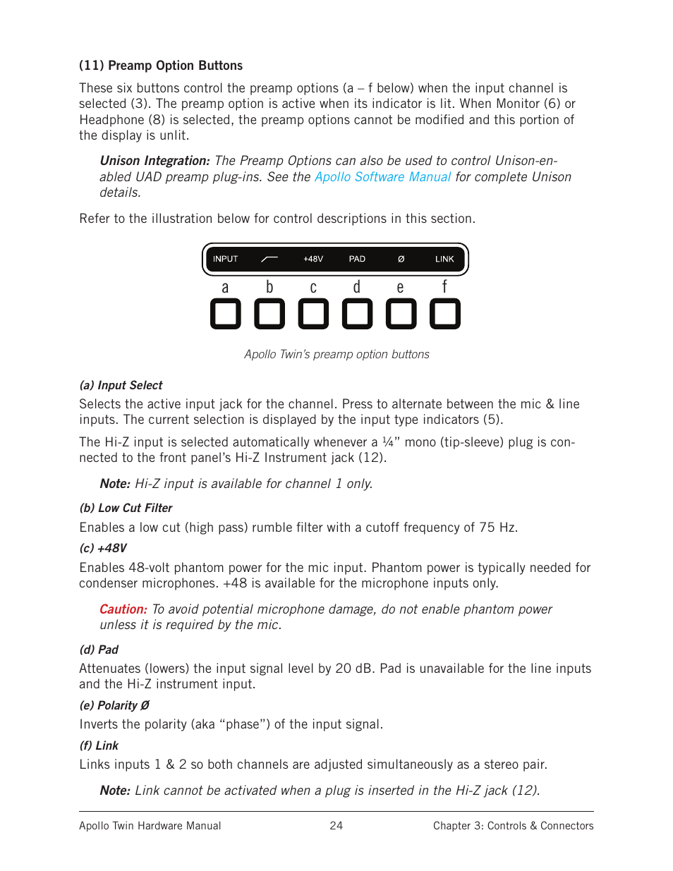 Universal Audio Apollo Twin User Manual | Page 24 / 46
