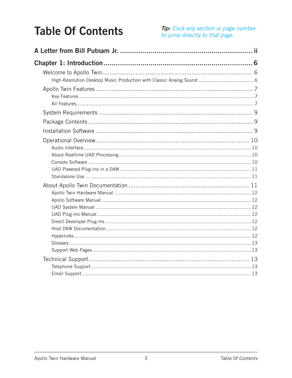 Universal Audio Apollo Twin User Manual | Page 3 / 46