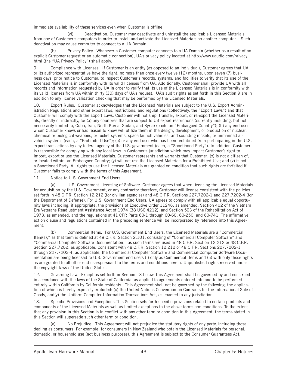 Universal Audio Apollo Twin User Manual | Page 43 / 46