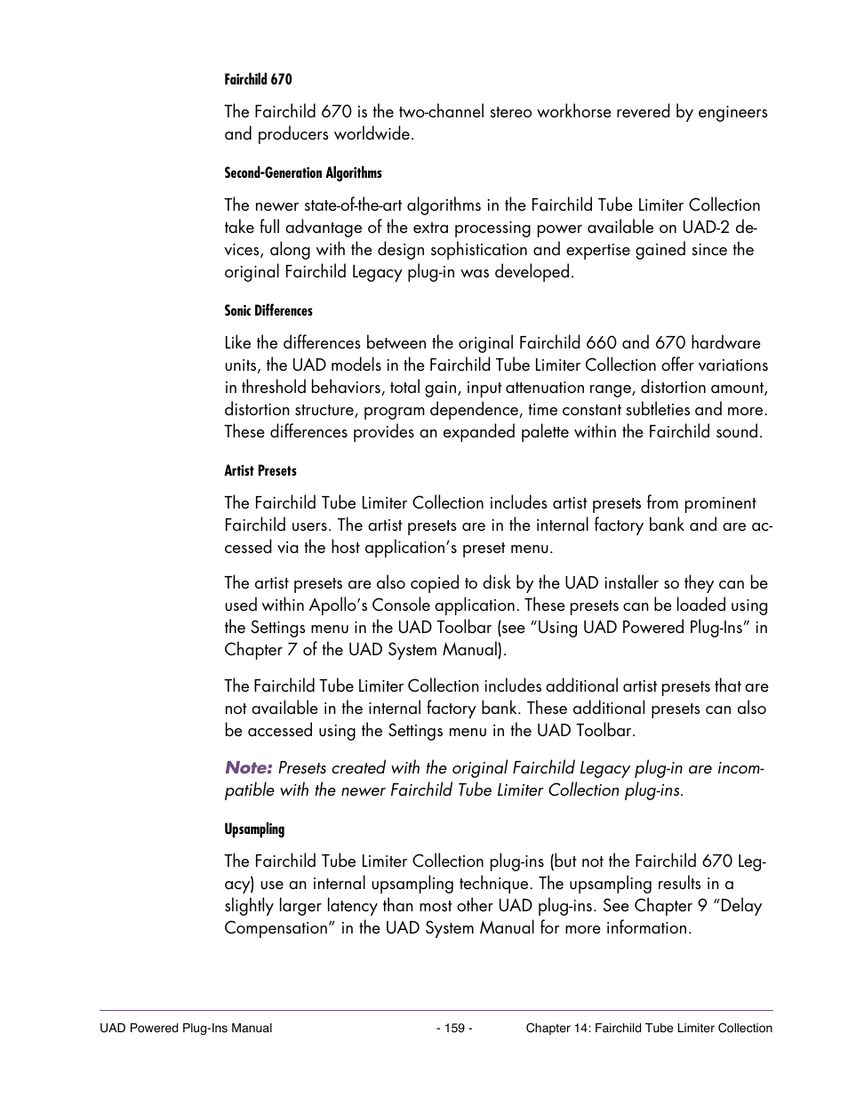 Universal Audio UAD Plug-Ins ver.7.5 User Manual | Page 159 / 512