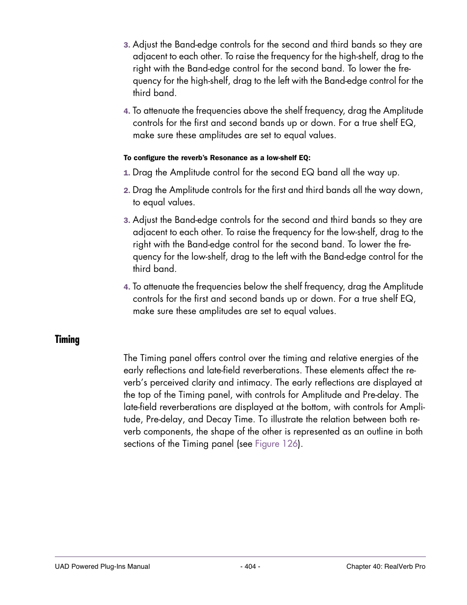 Timing | Universal Audio UAD Plug-Ins ver.7.5 User Manual | Page 404 / 512