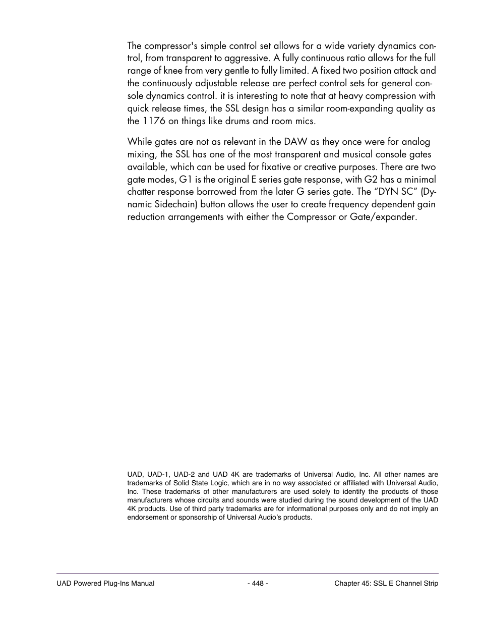 Universal Audio UAD Plug-Ins ver.7.5 User Manual | Page 448 / 512