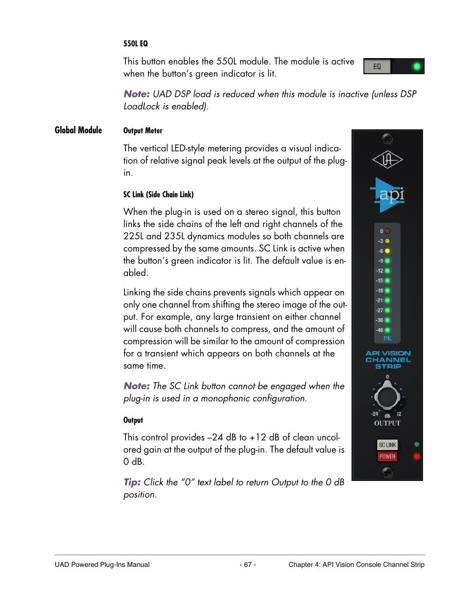 Global module | Universal Audio UAD Plug-Ins ver.7.5 User Manual | Page 67 / 512