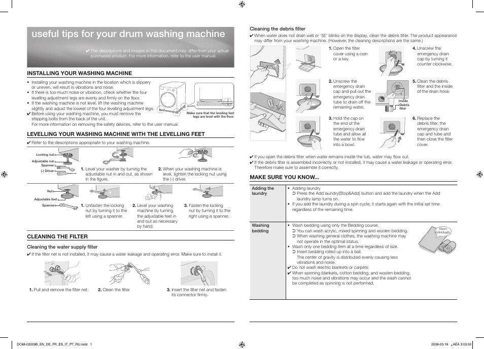 Samsung WF8592FFC Diamond User Manual | 14 pages