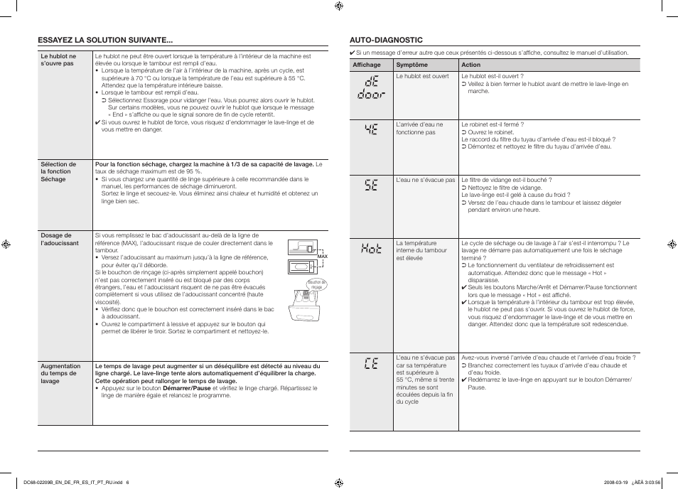 Samsung WF8592FFC Diamond User Manual | Page 6 / 14