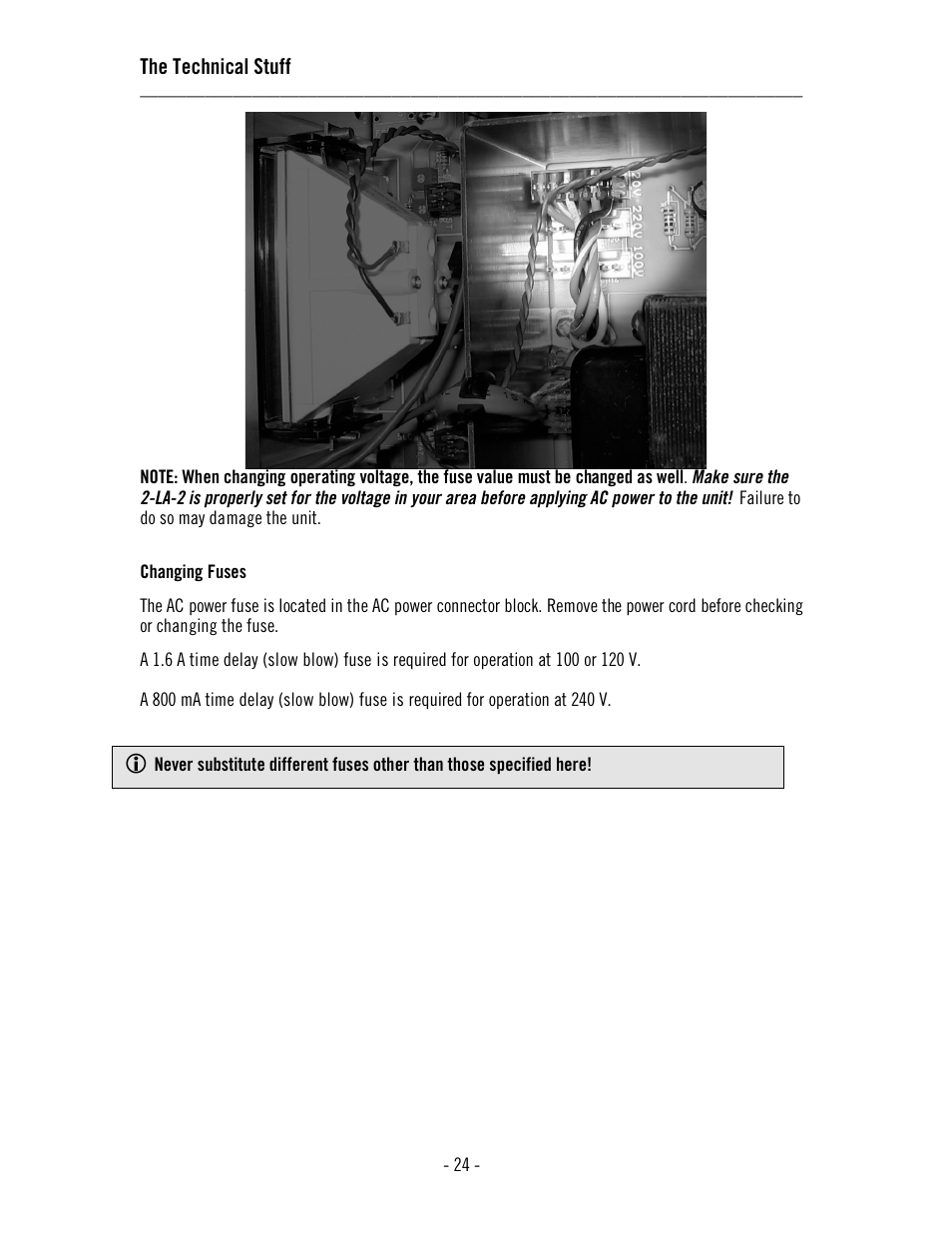 The technical stuff | Universal Audio 2-LA-2 Twin T4 User Manual | Page 28 / 35