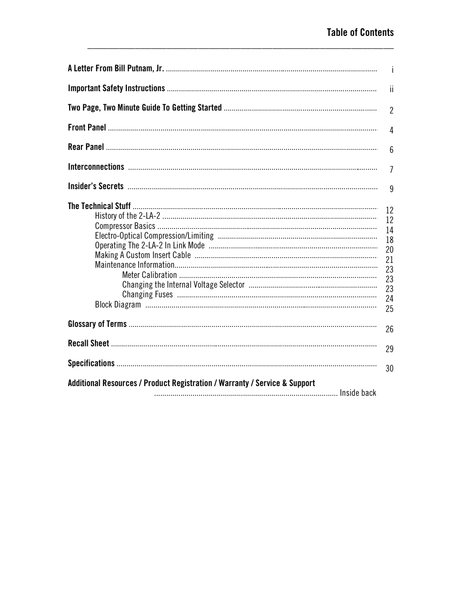 Universal Audio 2-LA-2 Twin T4 User Manual | Page 5 / 35