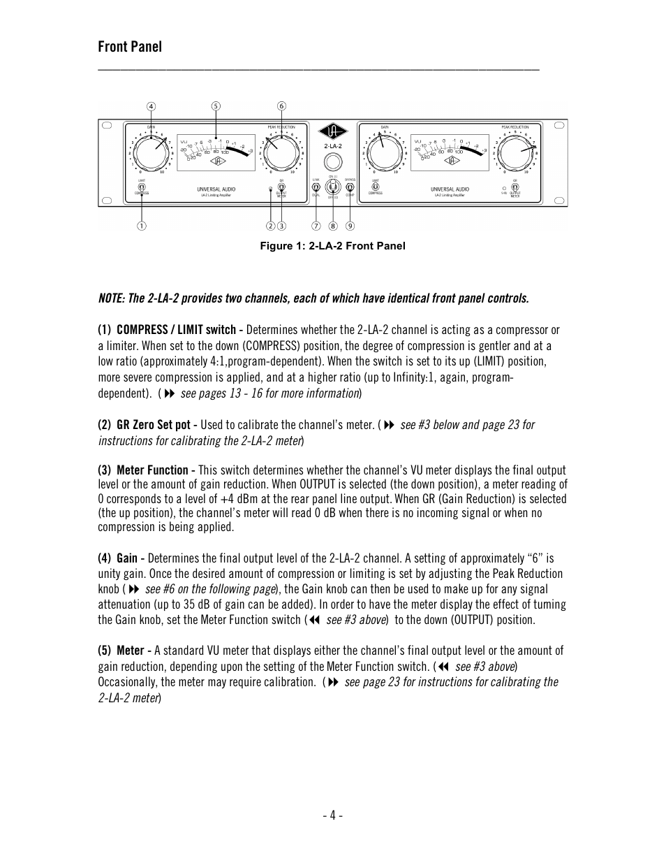 Universal Audio 2-LA-2 Twin T4 User Manual | Page 8 / 35